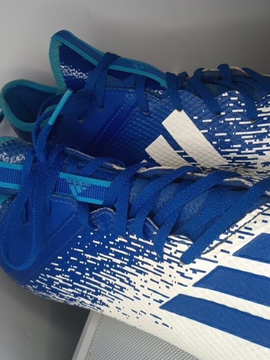 Adidas Adizero Scorch Football Cleats White Blue Men\'s Size 13.5 US 13 UK main image 12